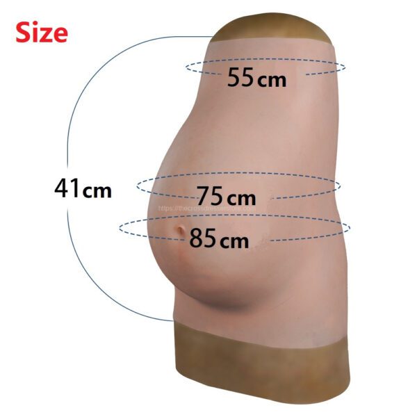pregnancy belly silicone pregnant woman suit v8 9 months (4)