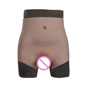 silicone dildo panties boxer quarter length solid for female v8 20cm size l