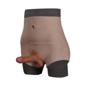 silicone dildo panties boxer quarter length solid for female v8 20cm size l (4)
