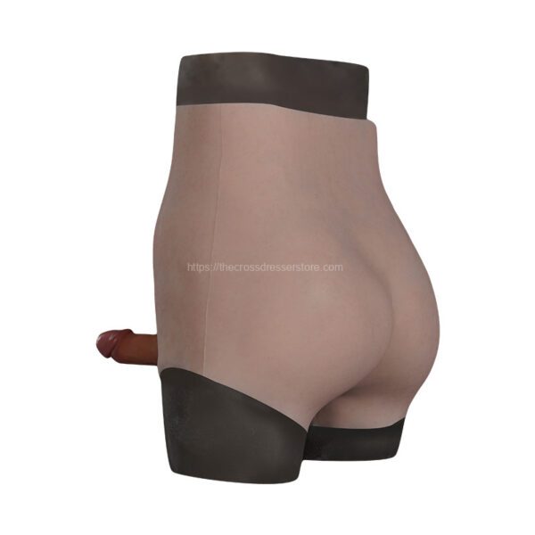 silicone dildo panties boxer quarter length solid for female v8 20cm size l (6)
