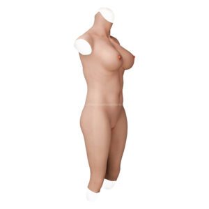 silicone full bodysuit crossdresser bodysuits half length v7 d cup size l (2)
