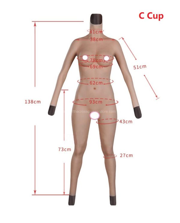 silicone full bodysuit crossdresser bodysuits long sleeve full length v8 c cup size s (12) copy
