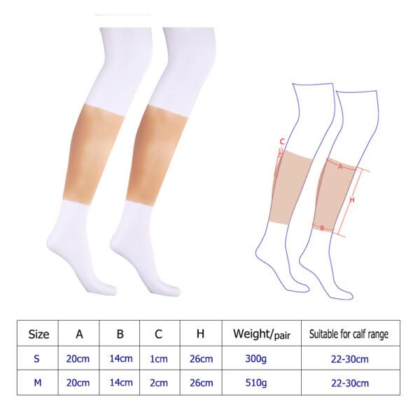 silicone limb cover skin scars cover sleeve for calf legs & arms 26cm (1)