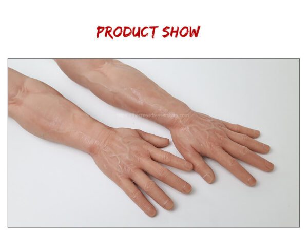 silicone muscle gloves strong arms realistic male skin 61cm (13)