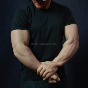 silicone muscle gloves strong arms realistic male skin 61cm (2)