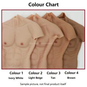 silicone muscle suit colour chart