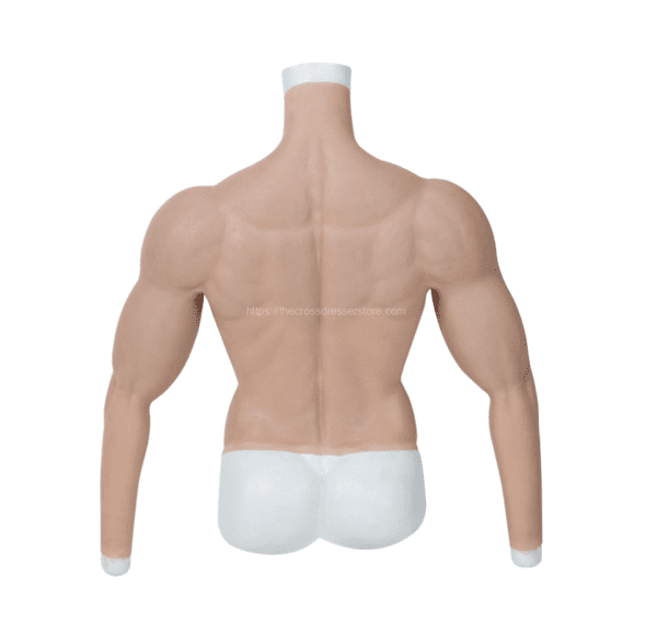 silicone muscle suits high collar fake muscle suit long sleeve v7 size m (4)