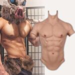 silicone muscle suits high collar fake muscle suit short sleeve v6 (16)