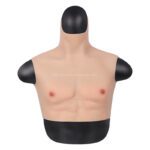 silicone muscle suits high collar short fake muscle suit without arms v4 (3)