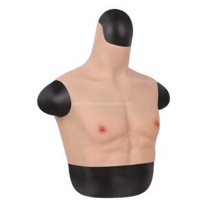 silicone muscle suits high collar short fake muscle suit without arms v4 (4)