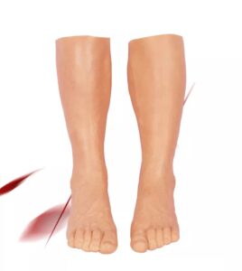 silicone prosthetic feet sleeve artificial foot mask realistic male skin 40cm (70)