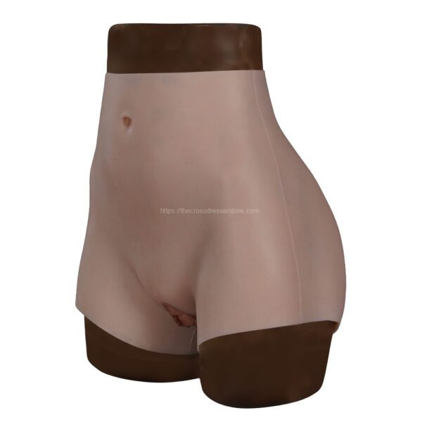 silicone vagina panties fake vagina pant hip enhance quarter length built in tubes v7 (6)