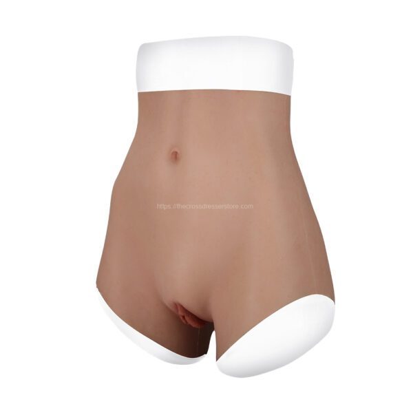 silicone vagina panties fake vagina pant hip enhance quarter length v7 size m (4)