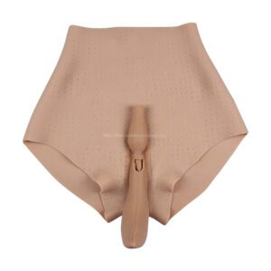 silicone vagina panties fake vagina pant hip enhance quarter length v7 size m (7)