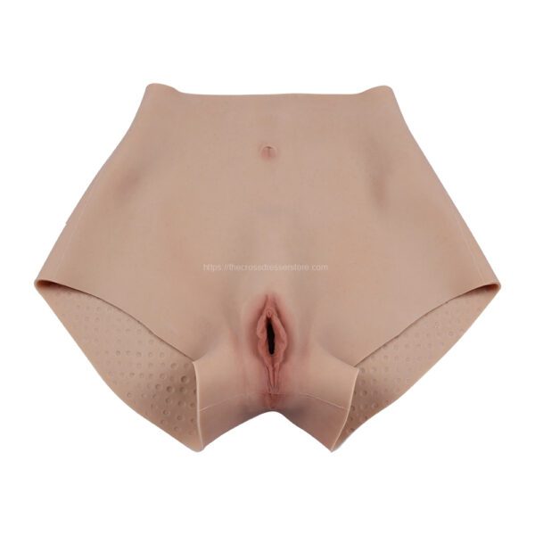 silicone vagina panties fake vagina pant hip enhance quarter length v7 size m (8)