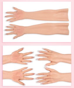silicone crossdressing gloves realistic female skin 40cm 60cm(18)